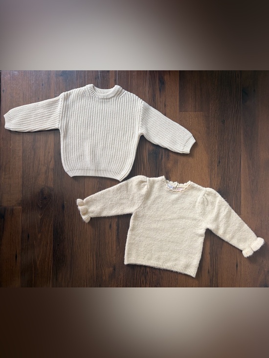 Zara Other - Zara Set of 2 Cream Knit Baby Toddler Sweater, Size 12-18 months
